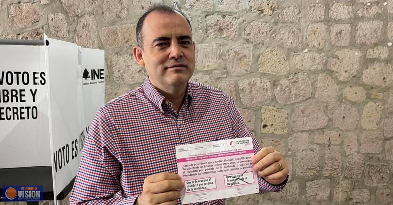 Los michoacanos refrendaron su compromiso con el Presidente López Obrador: Baltazar Gaona García