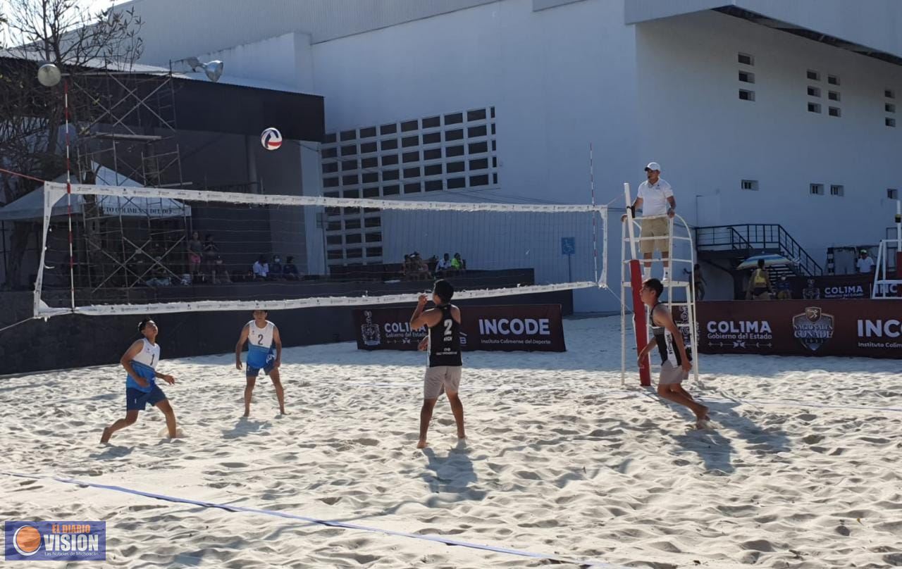 El voleibol de playa michoacano obtuvo tres boletos a los Juegos Nacionales Conade 2022