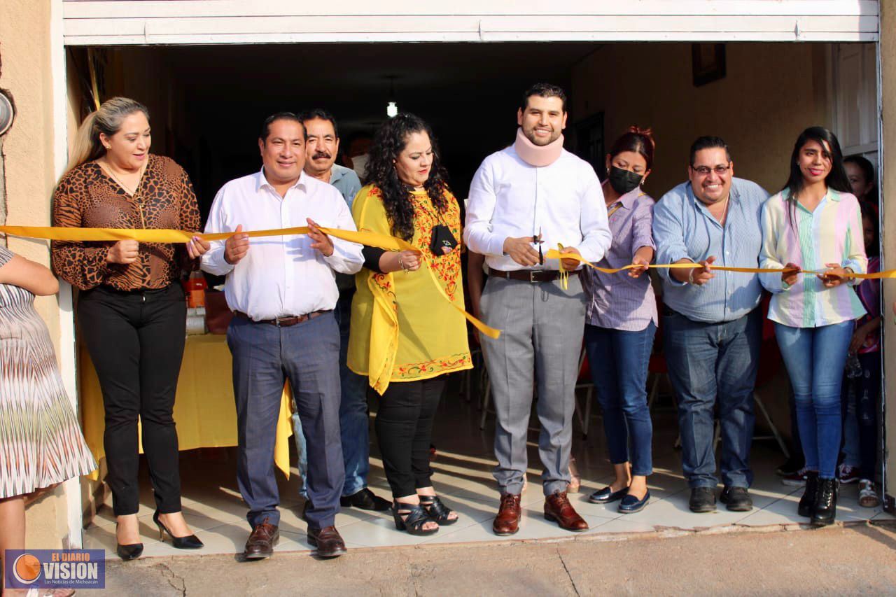 Inaugura Octavio Ocampo, oficinas del PRD en Quiroga