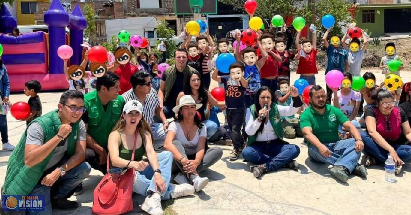 Promueve Partido Verde en Morelia bienestar de la infancia