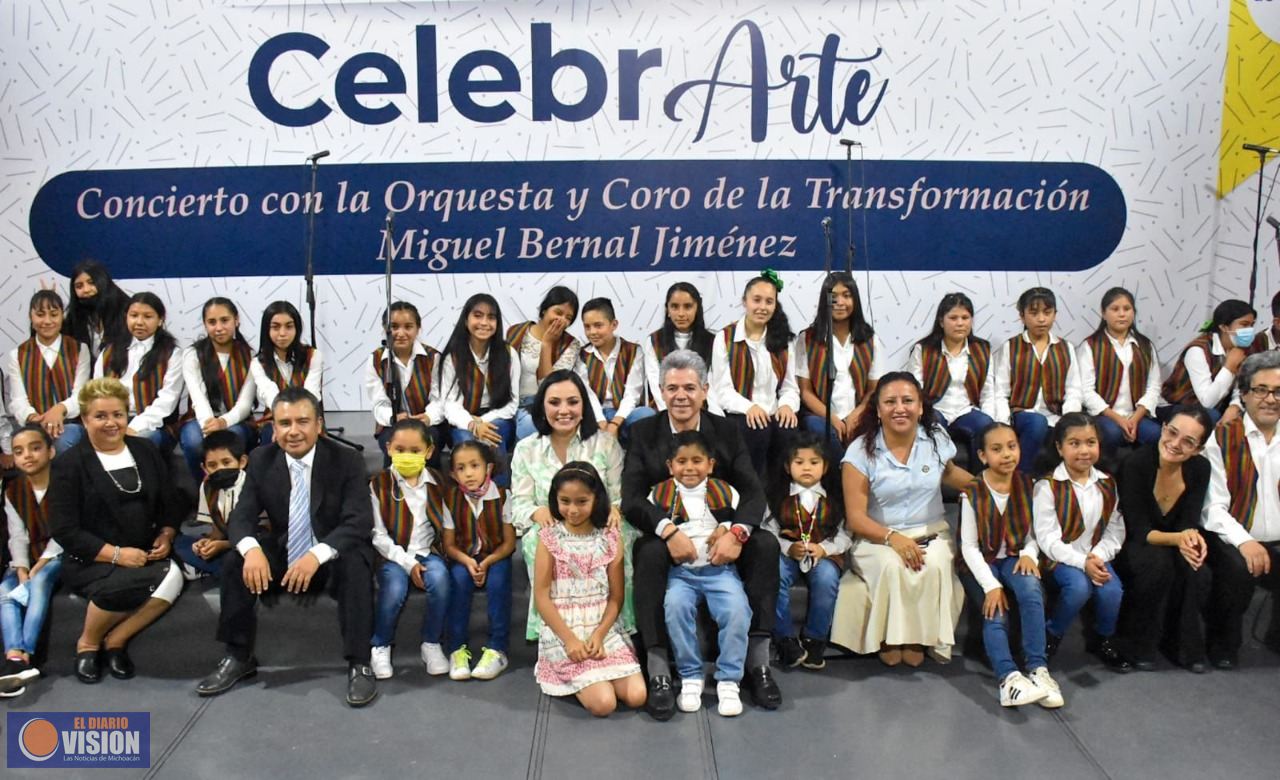 Orquesta y Coro de la Transformación Miguel Bernal Jiménez, expusieron su talento