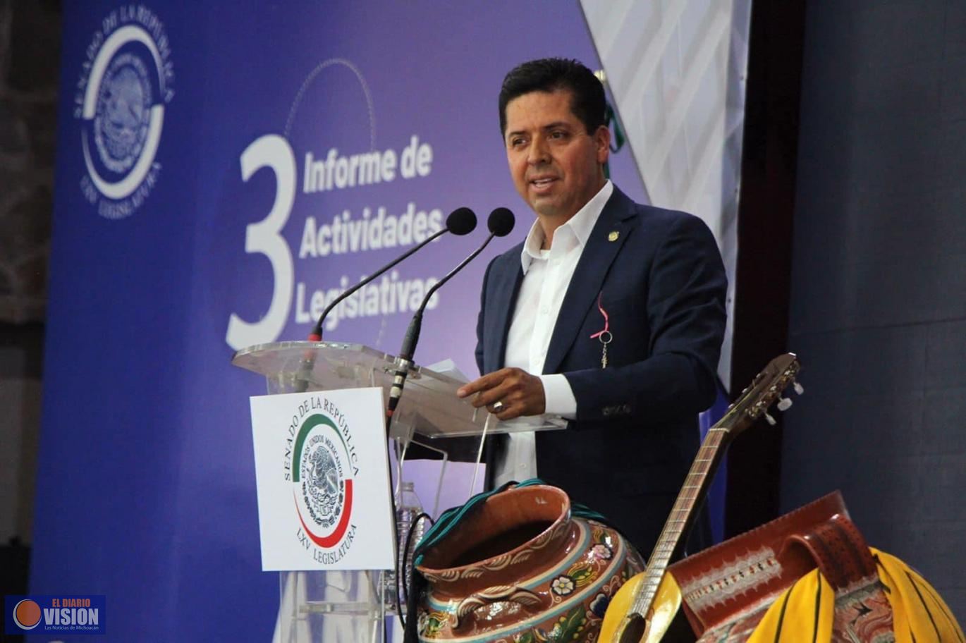 Reconoce PRD Michoacán labor del Senador Antonio García 