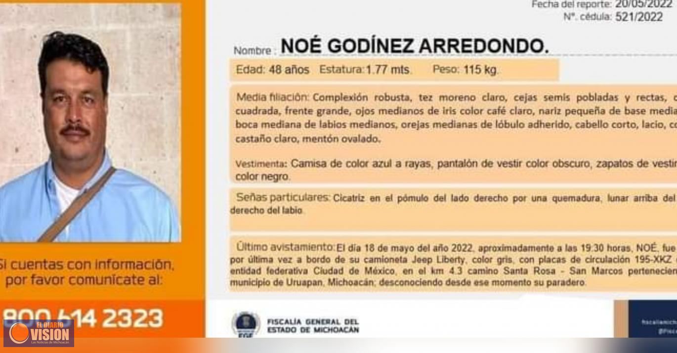 Investiga Fiscalía, homicidio del abogado Noé Godinez Arredondo .