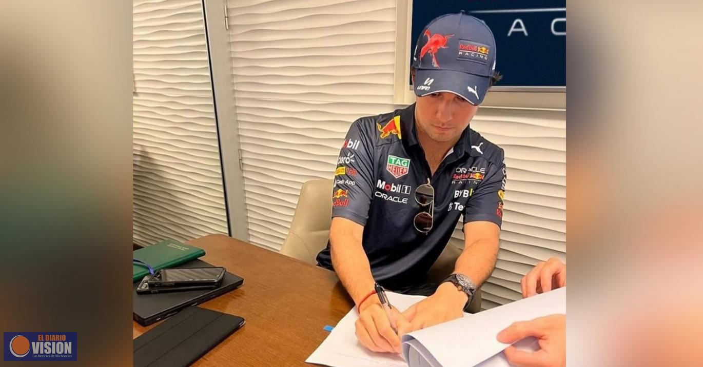 Sergio Pérez renueva contrato con Red Bull hasta el 2024