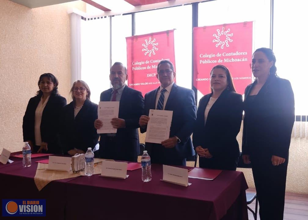 Firma convenio Tec Ciudad Hidalgo y Colegio de Contadores Públicos 