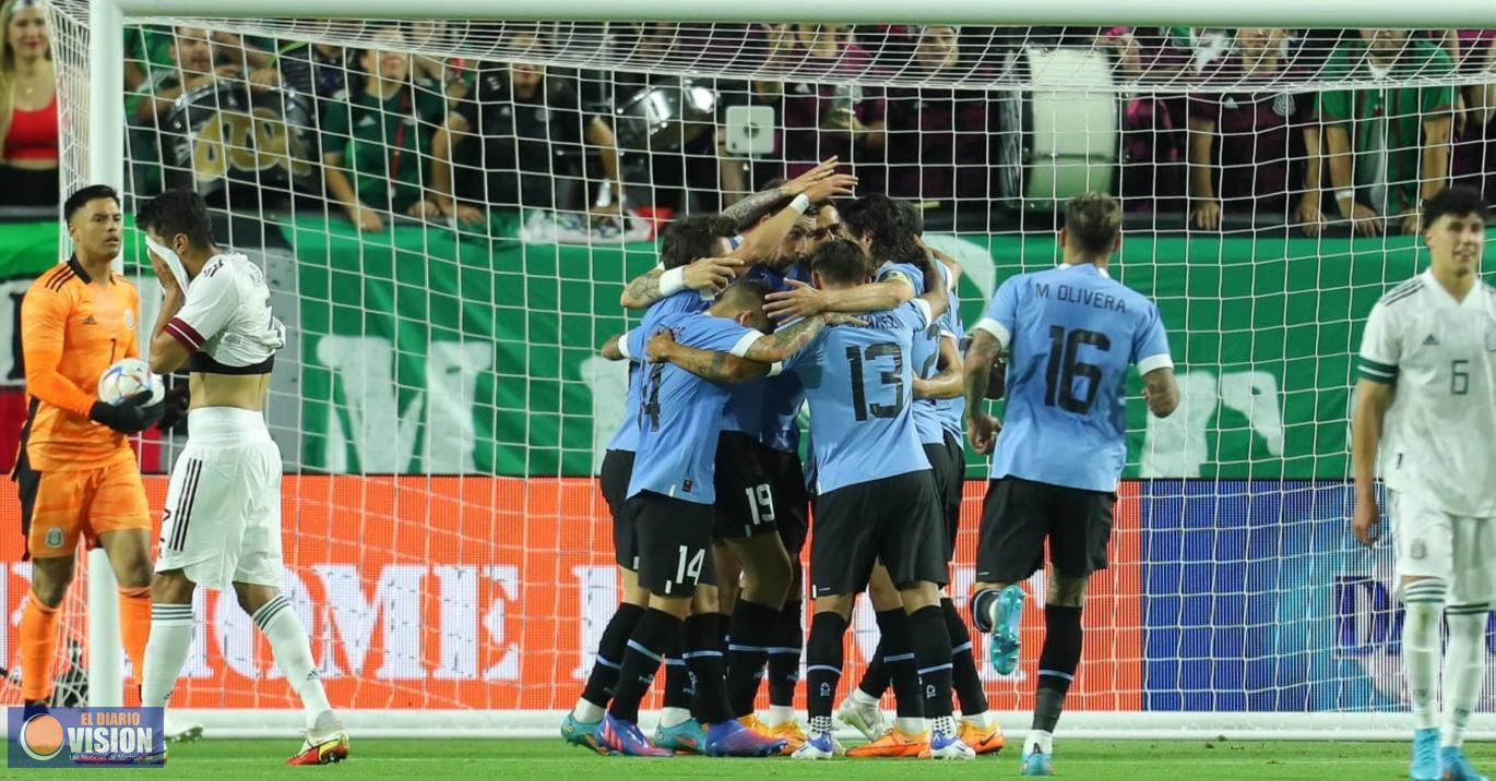 México es goleado por Uruguay en partido de preparación