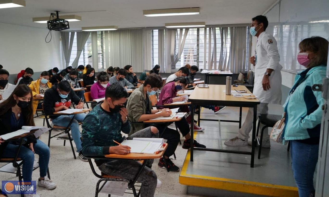 UMSNH inicia aplicación de examen de admisión para área de la salud 