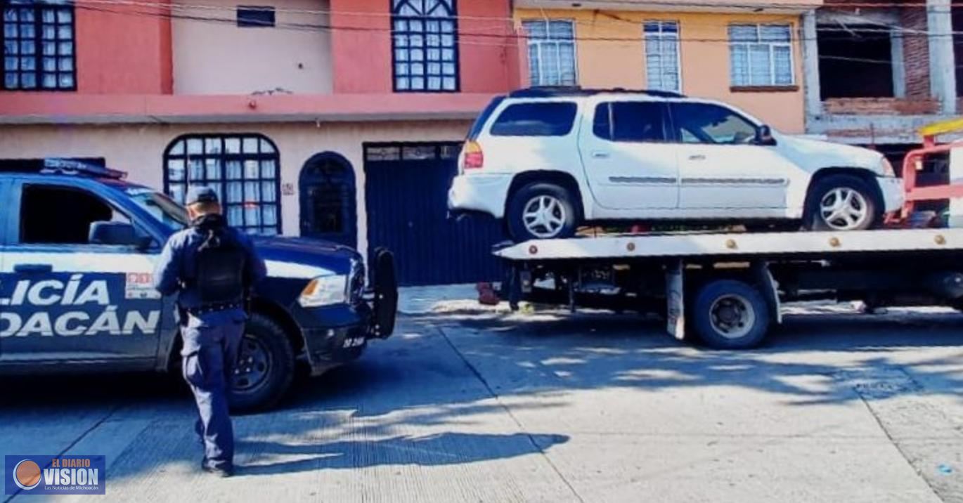 SSP recupera seis vehículos con reporte de robo, en distintos municipios