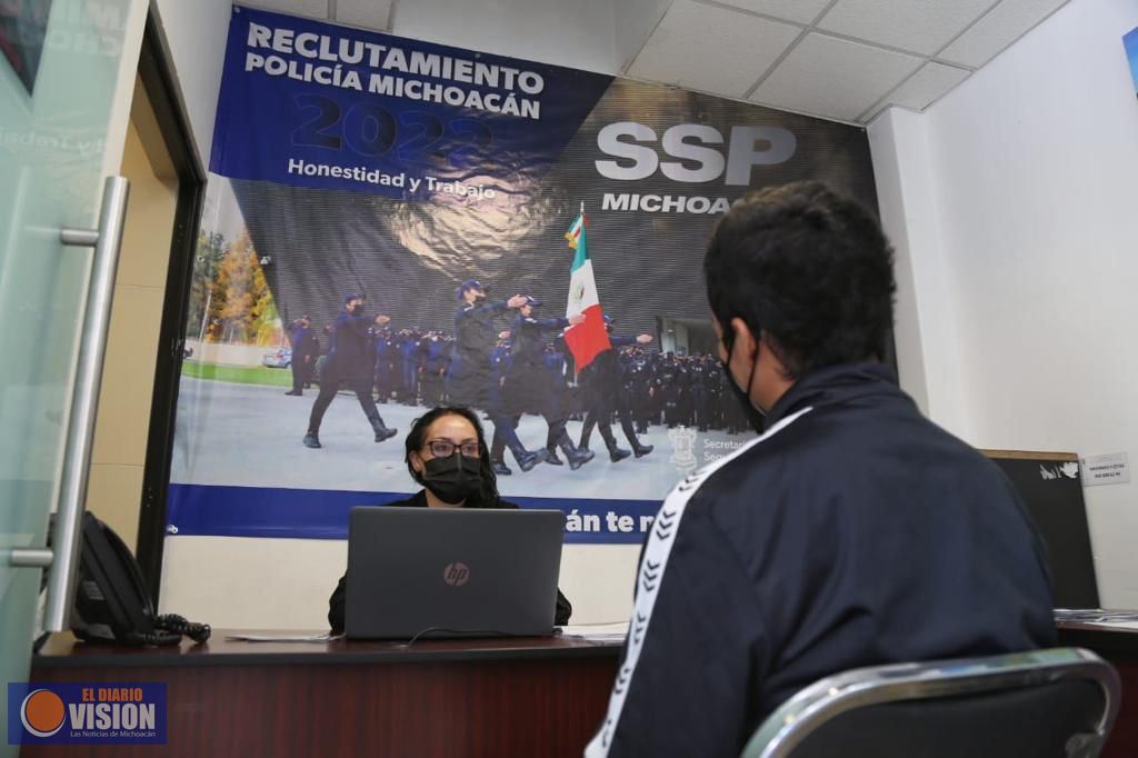 Continúa la campaña de reclutamiento de Policía Michoacán 2022