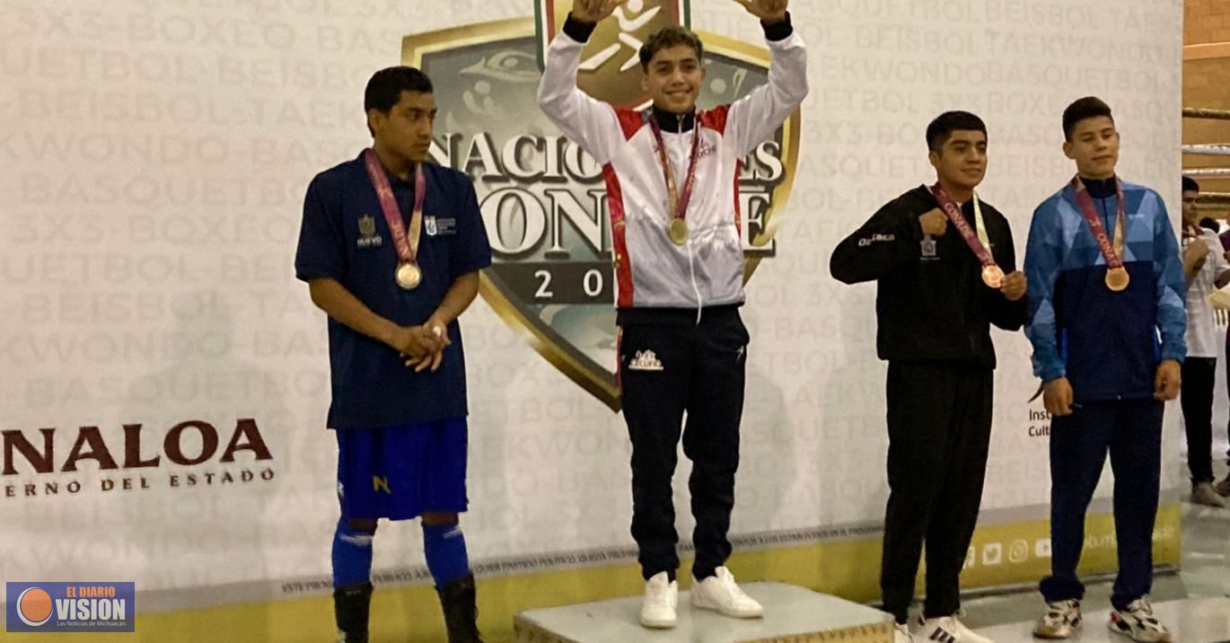 Boxeo michoacano conquista oro y bronce en los Nacionales Conade 2022