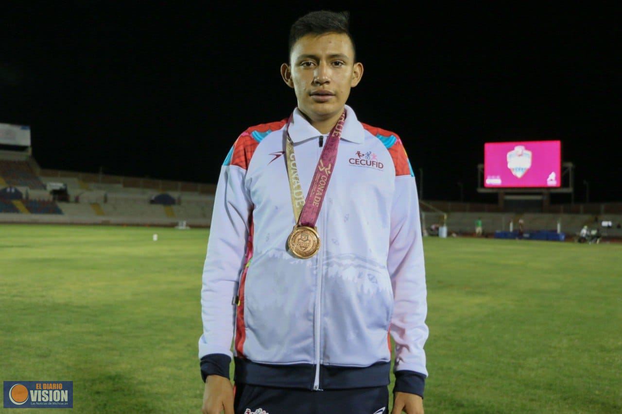 Da atletismo tres medallas más a Michoacán en Nacionales Conade 2022