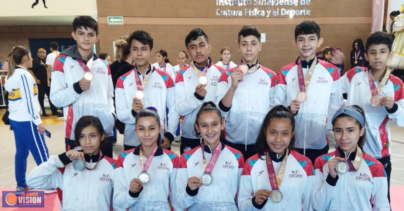 Continúa taekwondo michoacano con la cosecha de medallas en los Nacionales Conade 2022