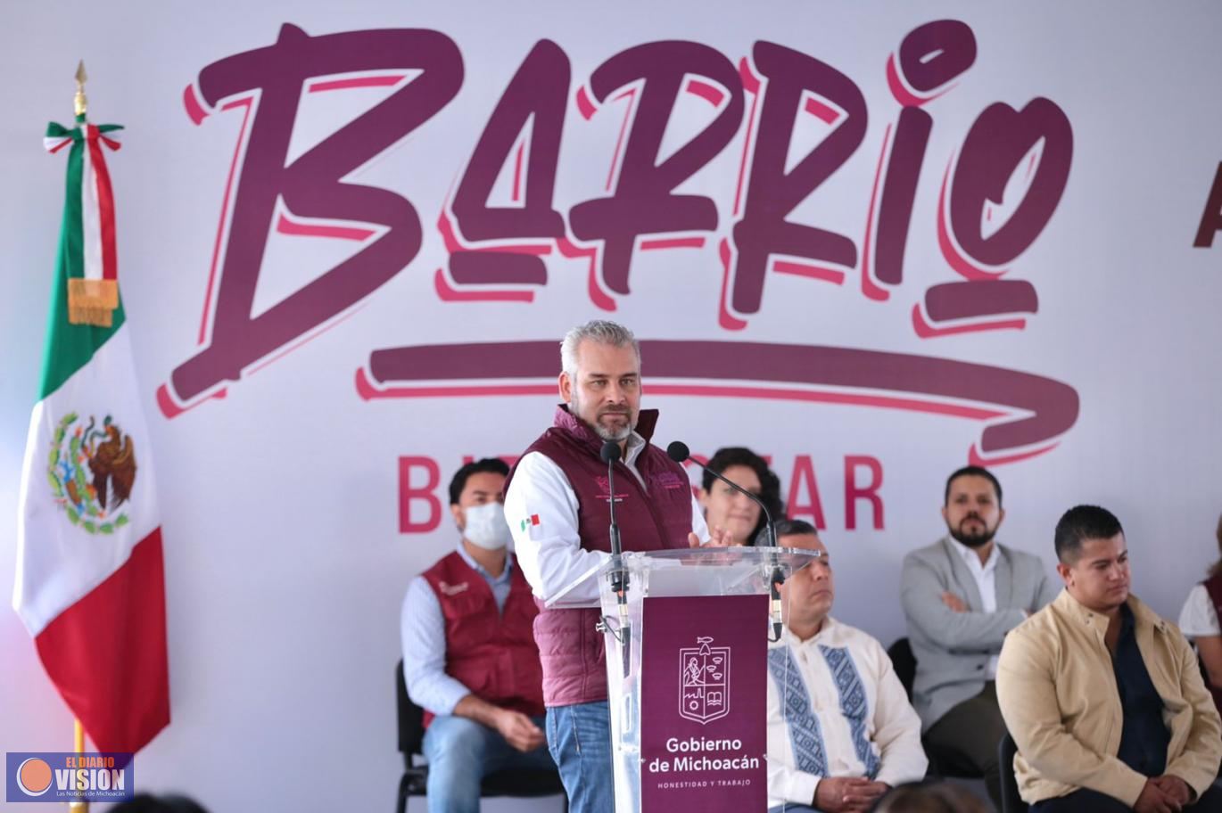 Arranca Barrio Bienestar en 10 colonias de Morelia