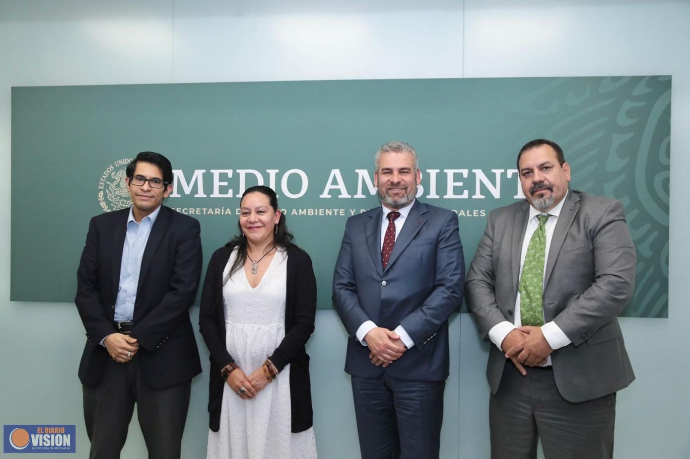 *Gobierno de Michoacán y Semarnat van por agenda común para proteger bosques