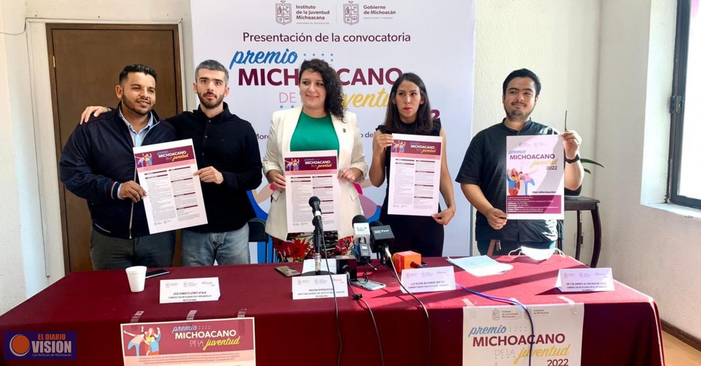 Lanza Ijumich convocatoria al Premio Michoacano de la Juventud 2022