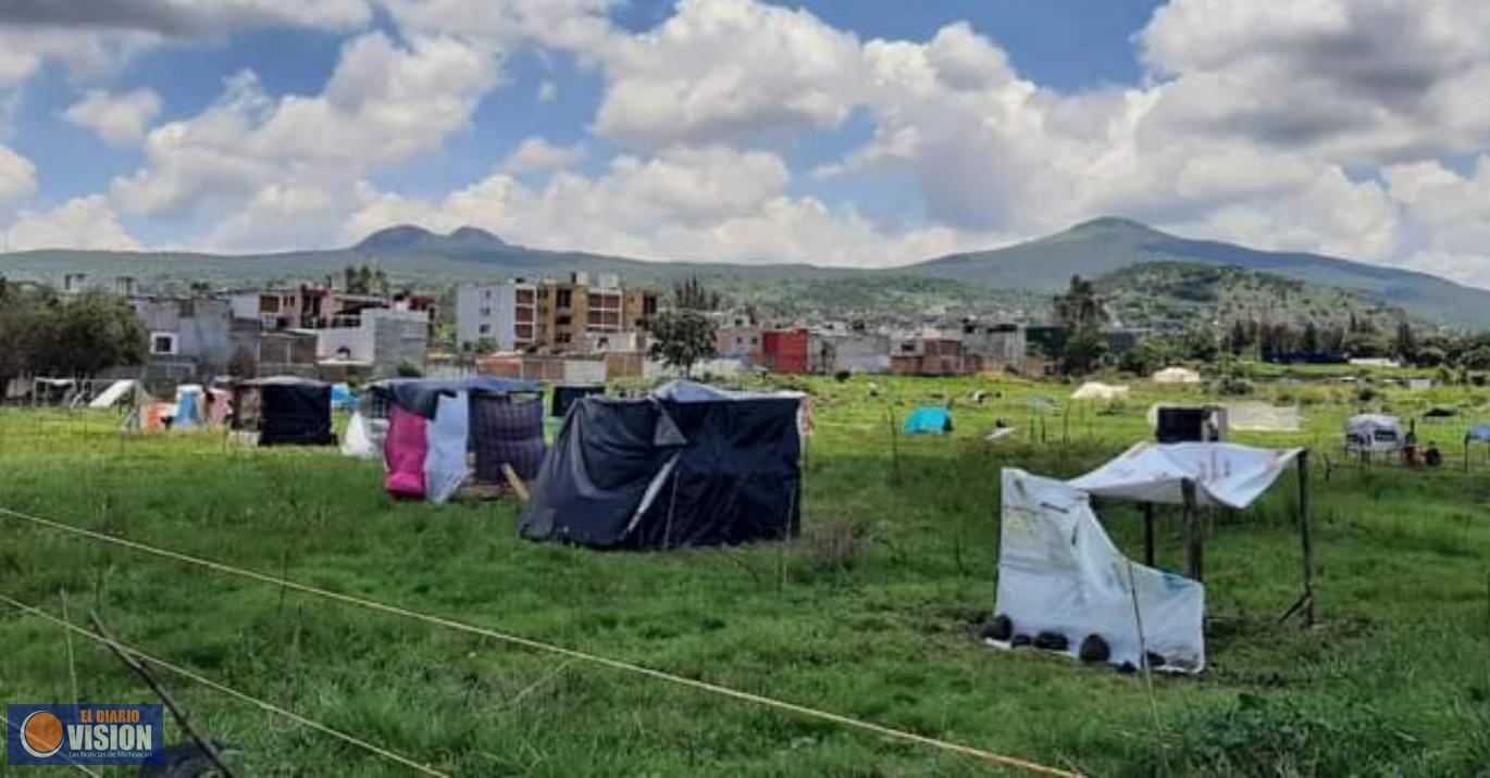 Desalojan a paracaidistas, en Morelia