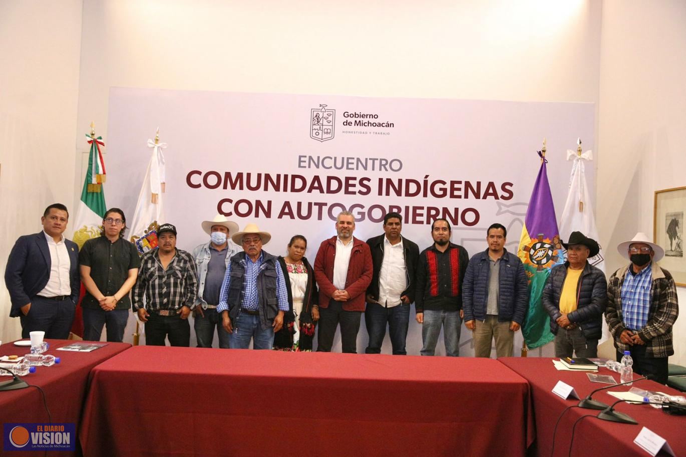 Las comunidades con autogobierno, cuentan y contarán con el apoyo del Gobierno: Bedolla