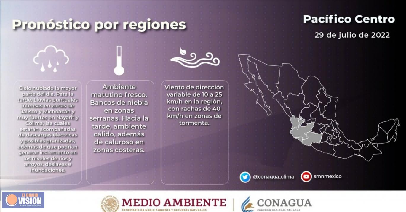 Fuertes lluvias para este viernes; pide Segob extremar precauciones