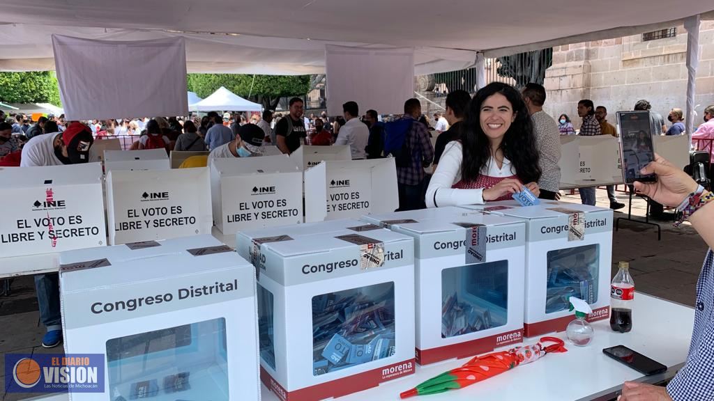 Con una participación de más de 170 mil ciudadanos, Morena demostró organización:Bugarini