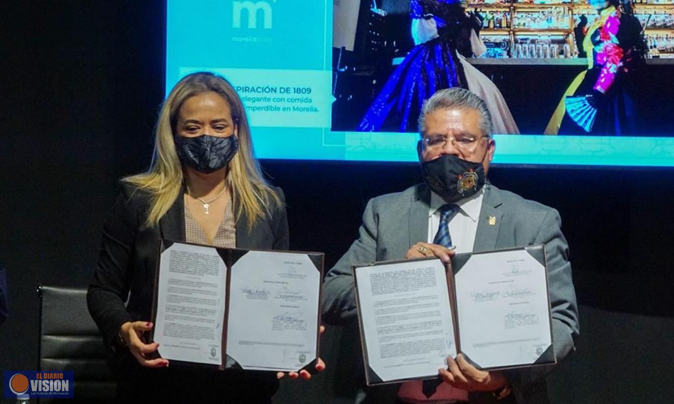 UMSNH y Secretaría de Turismo de Morelia, signan convenio de colaboración 