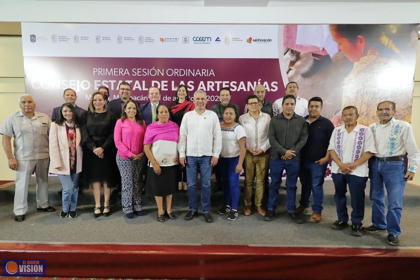 Instala Bedolla Consejo Estatal de las Artesanías