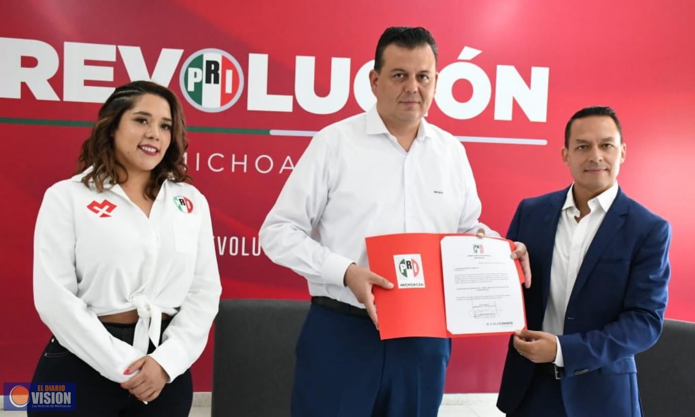 Jonathan Sanata, nuevo secretario del Deporte del PRI Michoacán