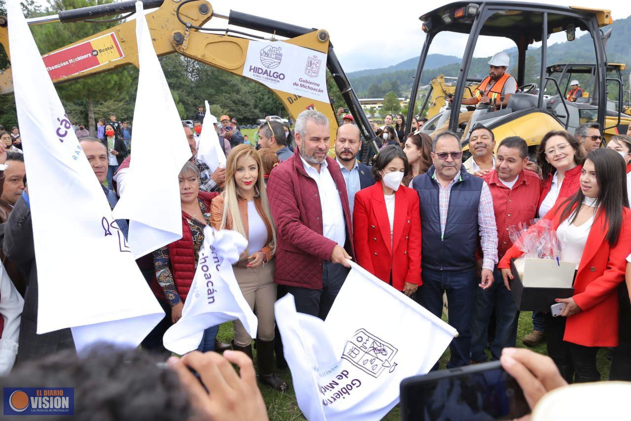 Arranca Bedolla obra de saneamiento de agua en Presa Mata de Pinos