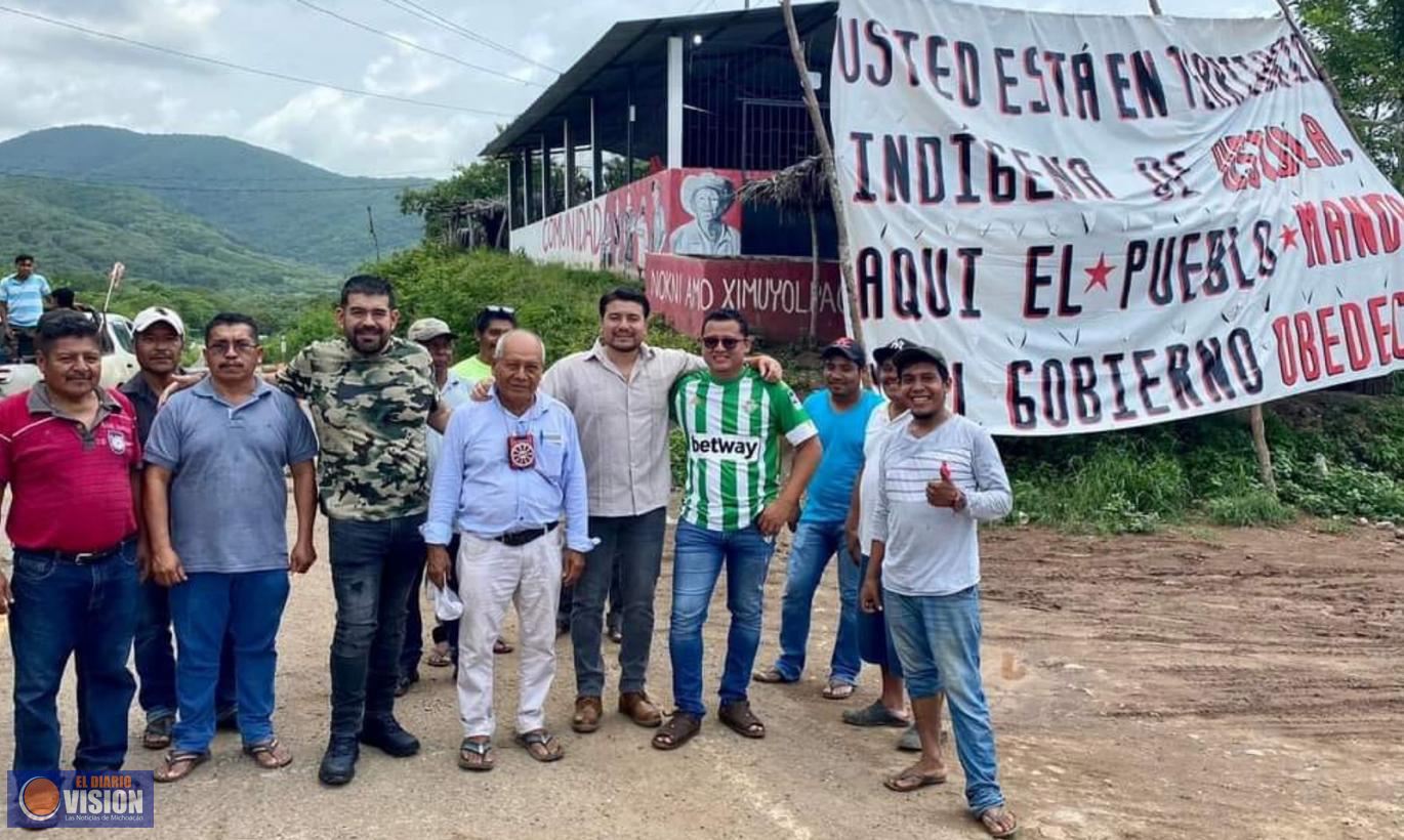 Paco Huacus llama al Gobierno Estatal a no pisotear los derechos humanos de los pueblos originarios 