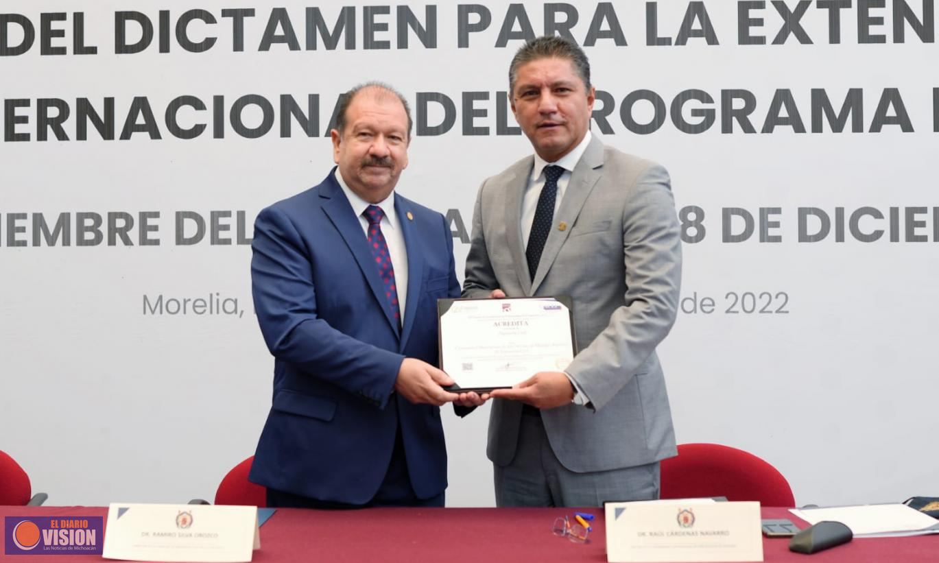 Recibe Raúl Cárdenas dictamen de acreditación internacional de Ingeniería Civil  