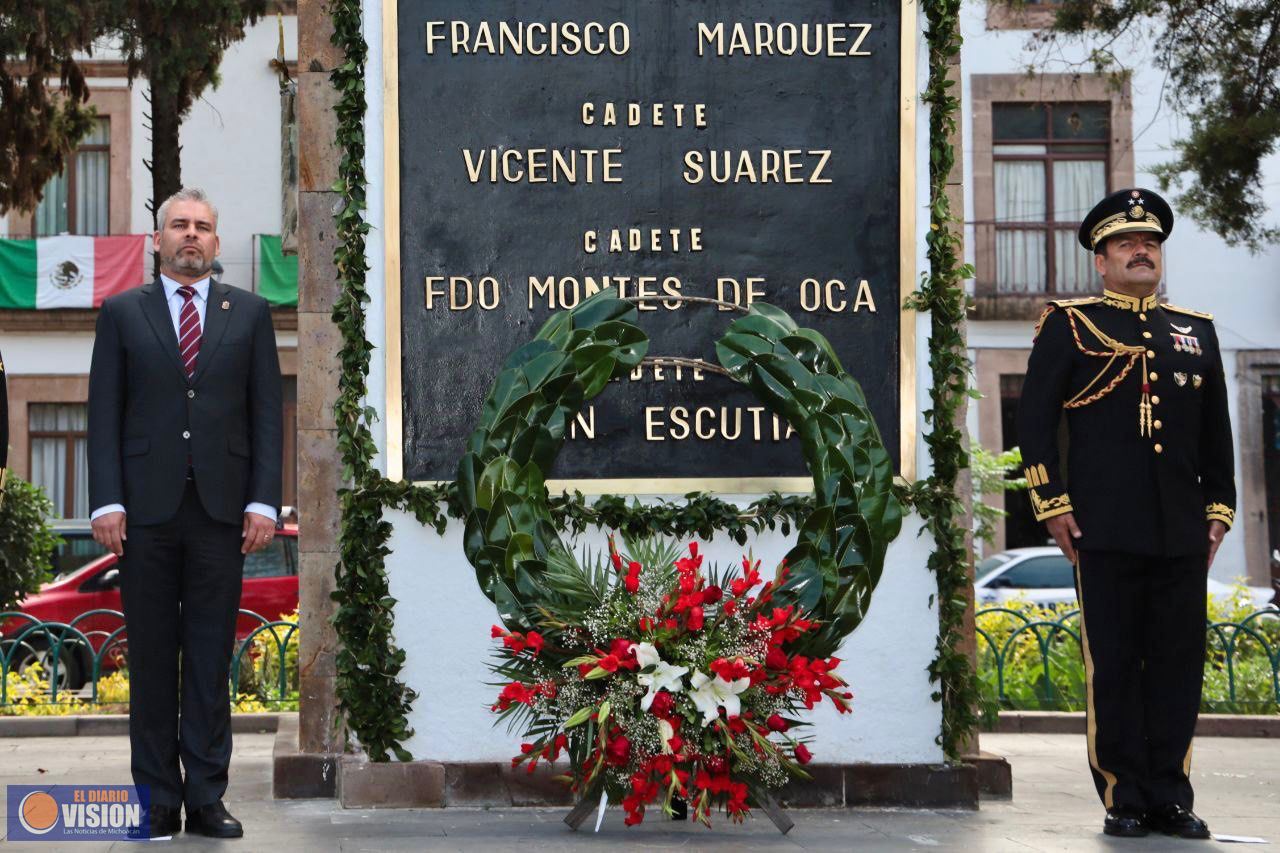 Encabeza Bedolla  aniversario de la Gesta Heroica de los Niños Héroes