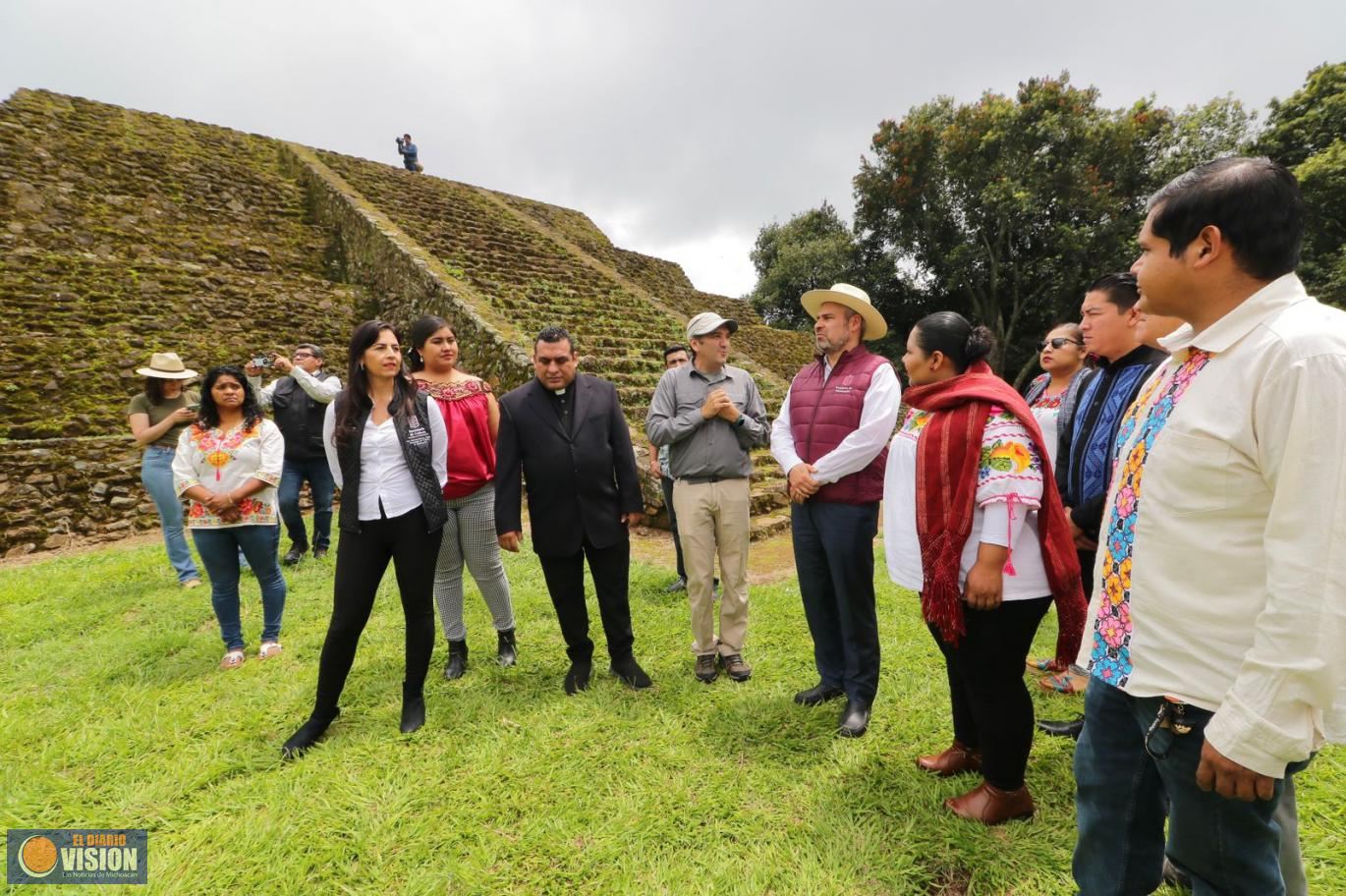 Ofrece Bedolla apoyo a Tingambato para preservar y fortalecer su patrimonio cultural