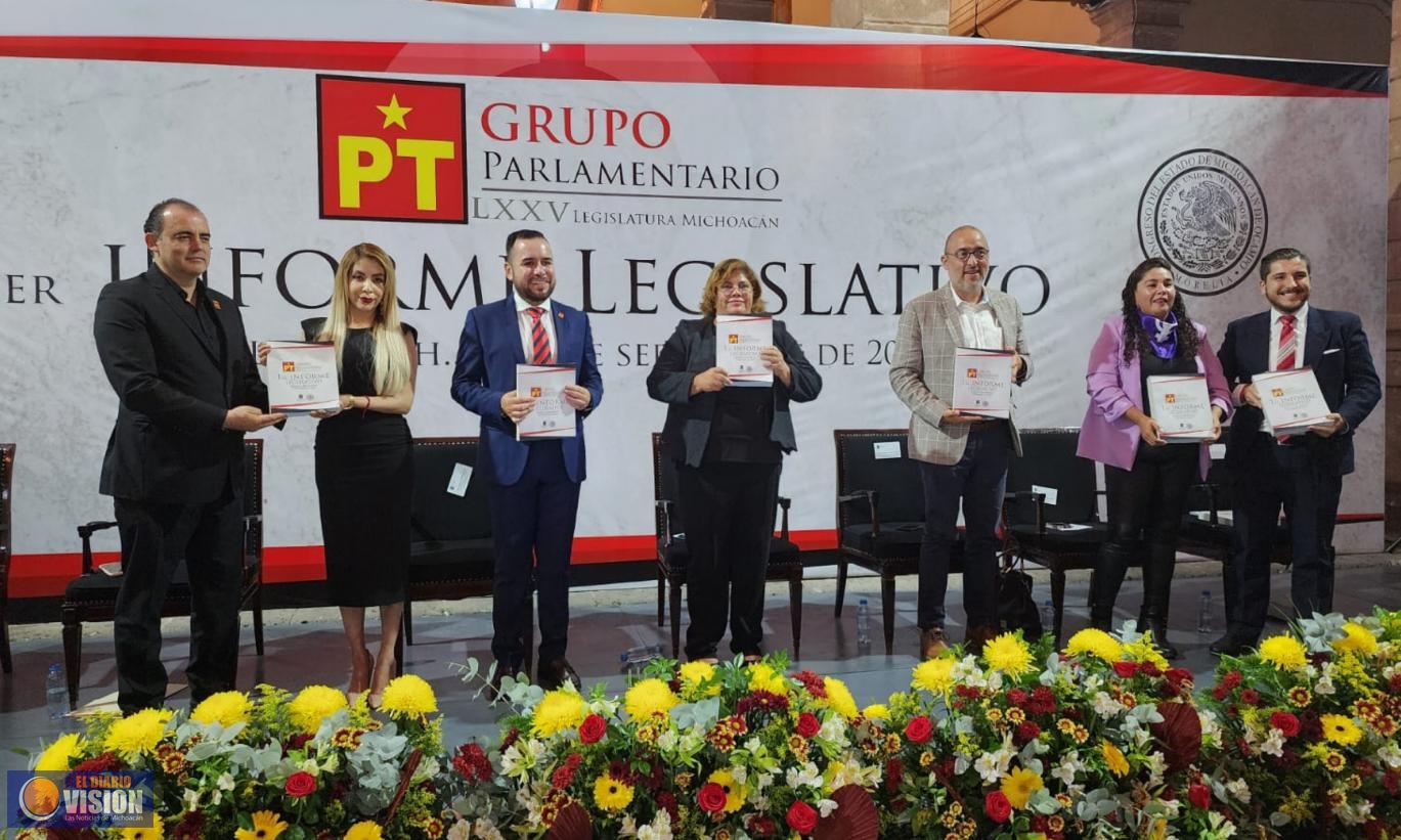 Grupo Parlamentario del PT, ejemplo de vanguardia legislativa en Michoacán