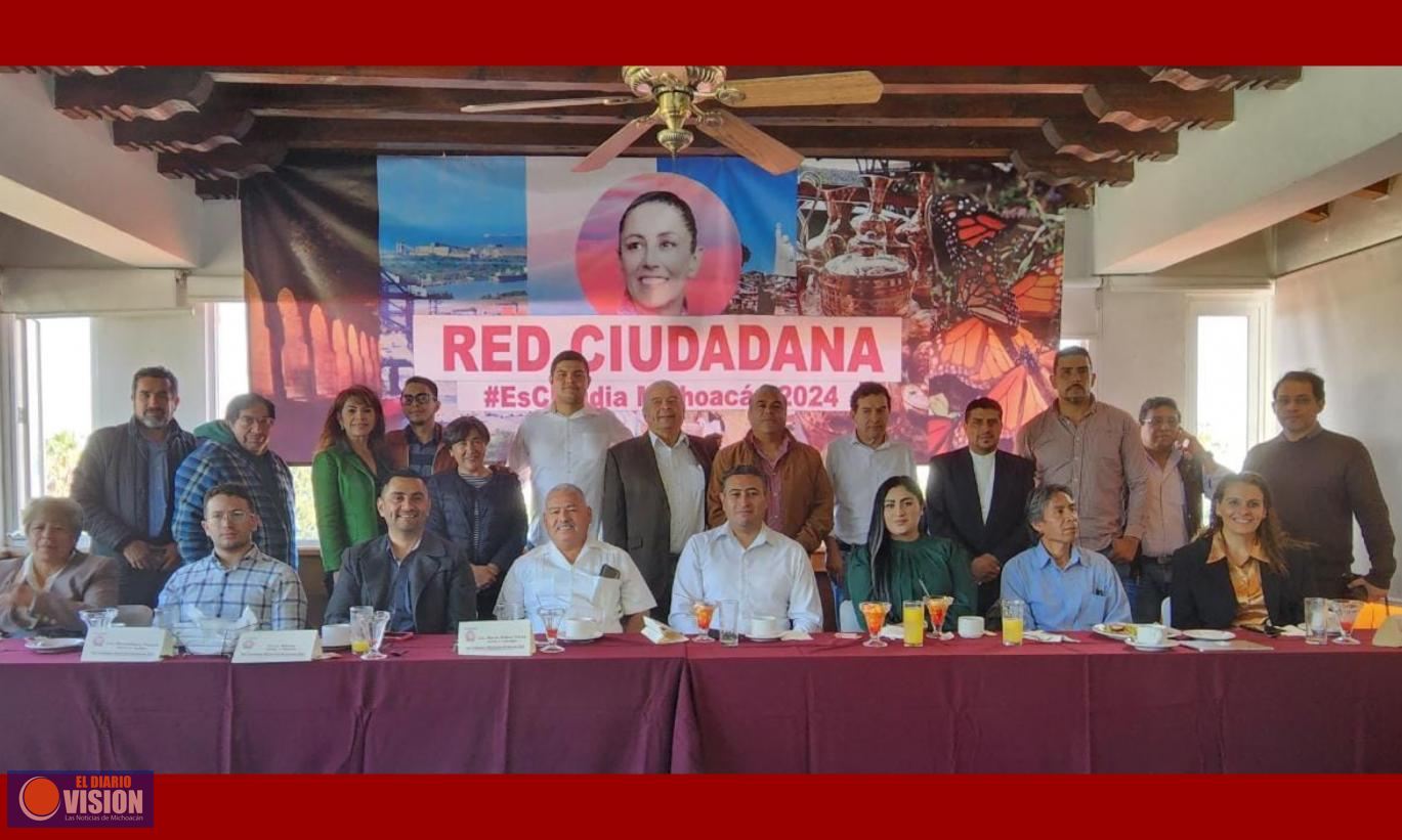 Red Ciudadana #EsClaudia Michoacán 2024 crece en el estado 