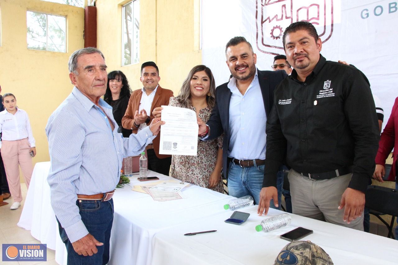 Realiza Registro Civil campaña de regularización y matrimonios colectivos en Zinapécuaro