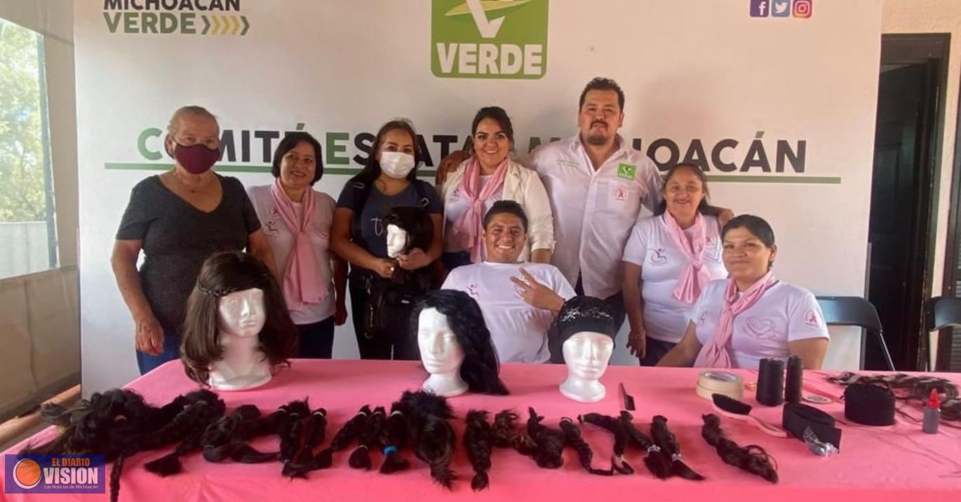 Con “Trenzando Sonrisas”, Partido Verde logra apoyos para pacientes oncológicas