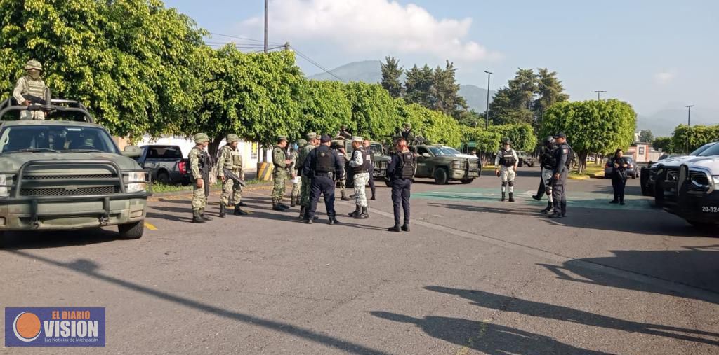 Continúa SSP con operativos de seguridad en Uruapan, a través de la BOI