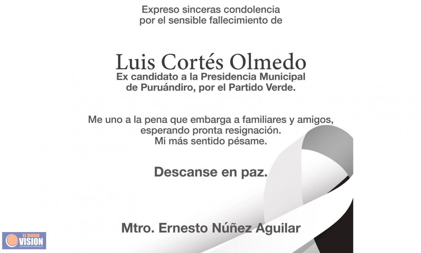 Pide Partido Verde se esclarezca asesinato de excandidato a la presidencia de Puruándiro