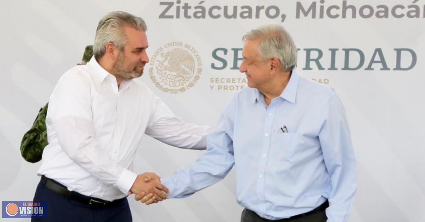 Es un honor marchar con Obrador: Bedolla