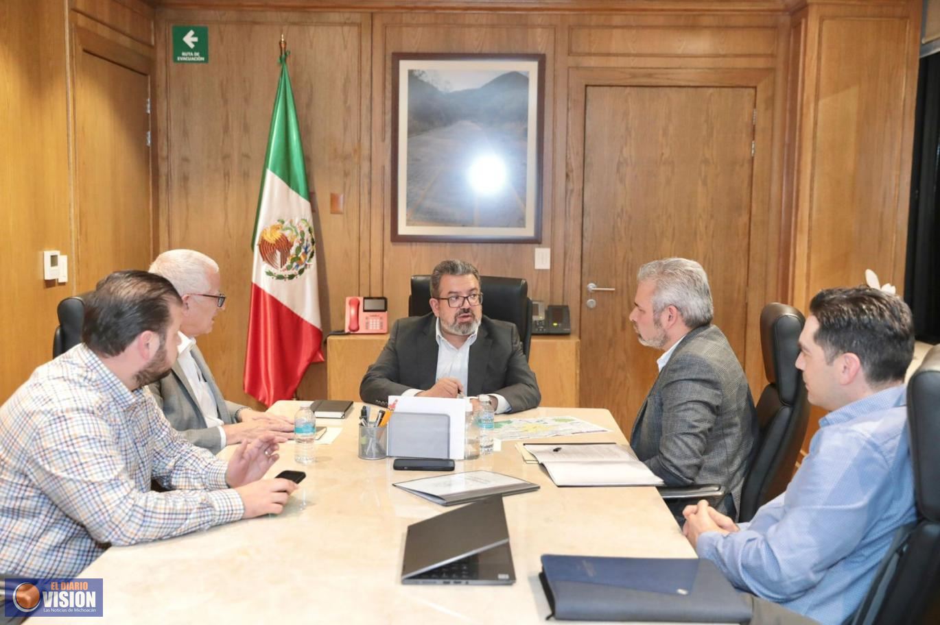 Bedolla y SCT avanzan con plan de modernización carretera para Michoacán