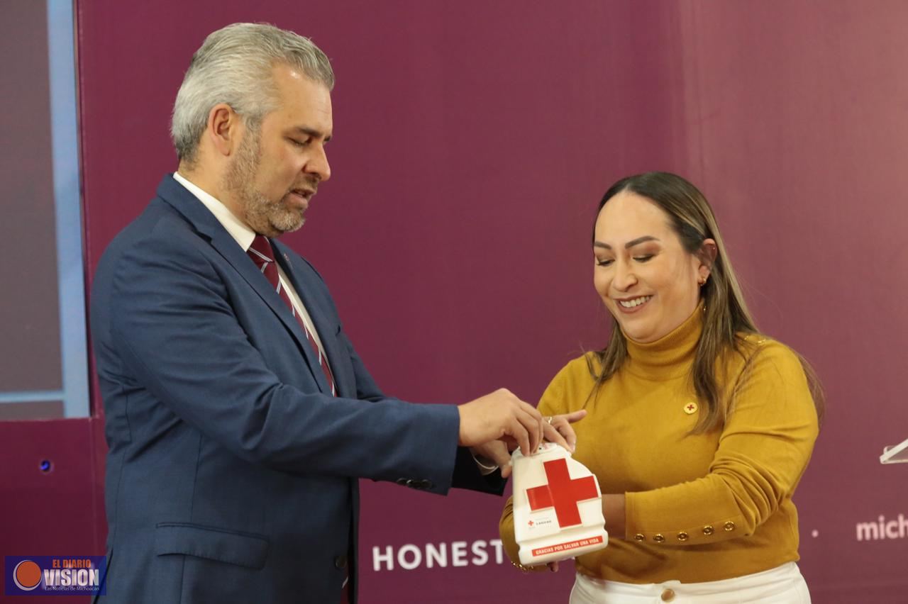 Invita Bedolla sumarse a la colecta de la Cruz Roja