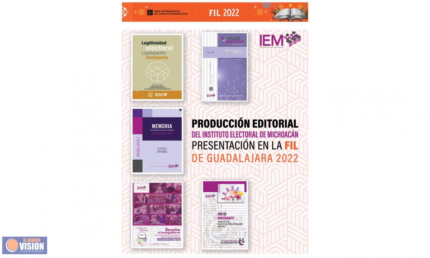 El IEM presente en la #FIL2022 difundiendo su contenido editorial 