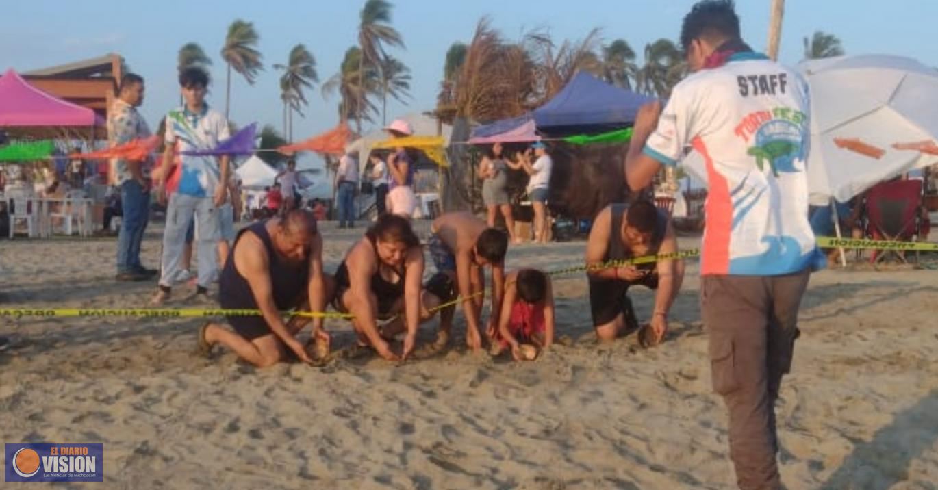 En las playas michoacanas, el Tortufest 2022