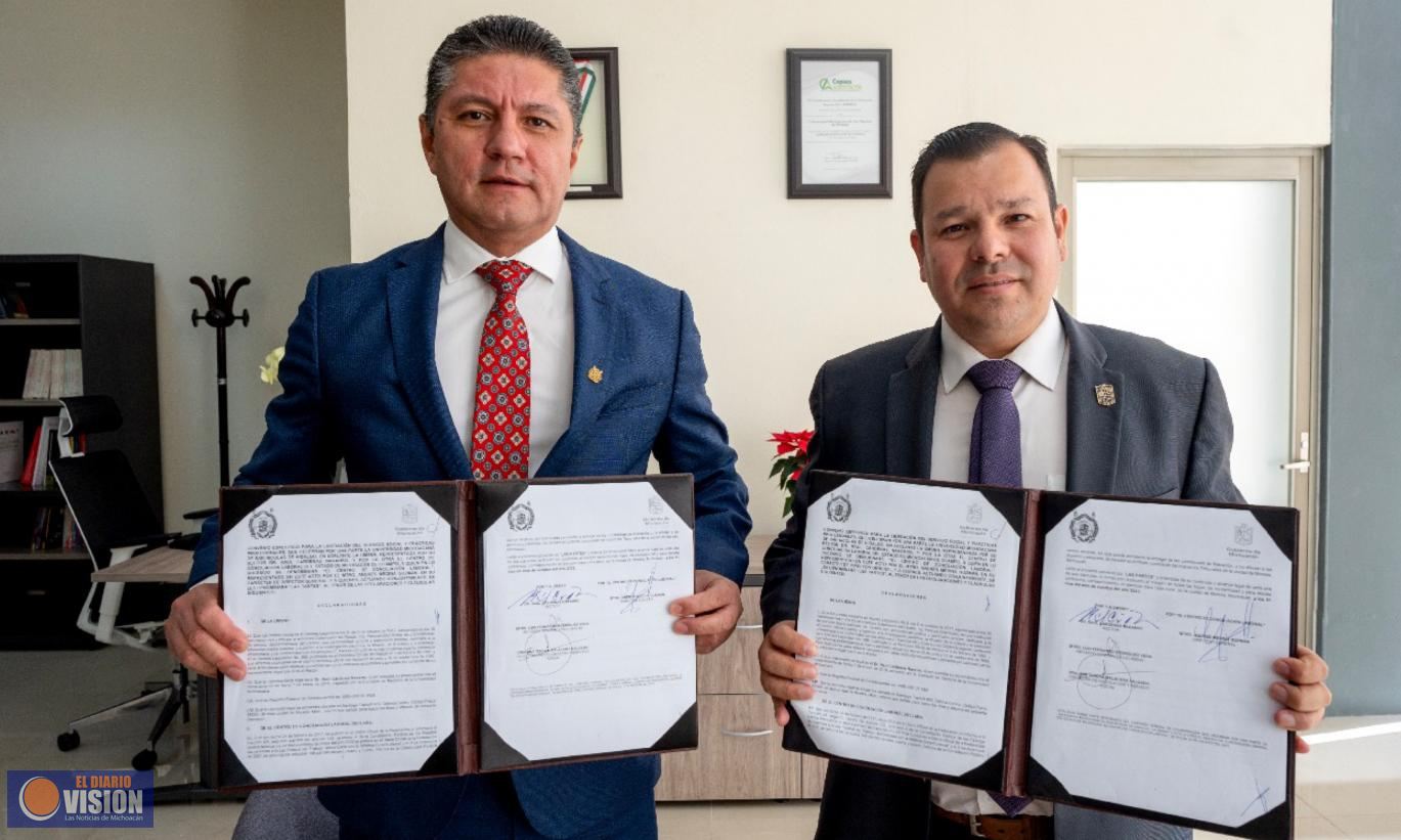 UMSNH y Centro de Conciliación Laboral signan convenio de colaboración 