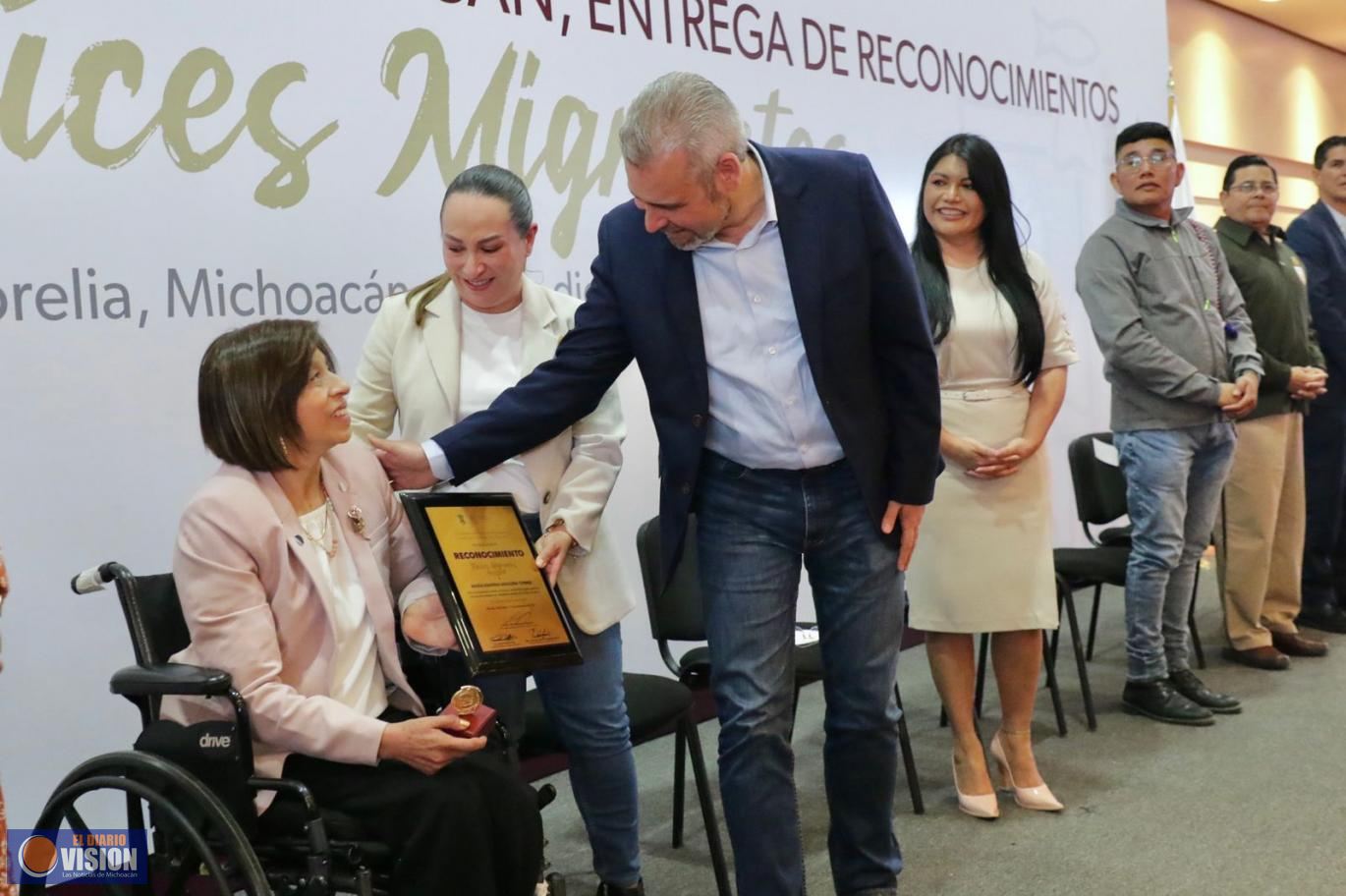 Reconoce Bedolla contribución de migrantes a Michoacán