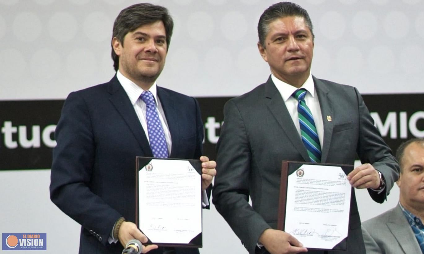 UMSNH y CESMICH signan convenio de colaboración 