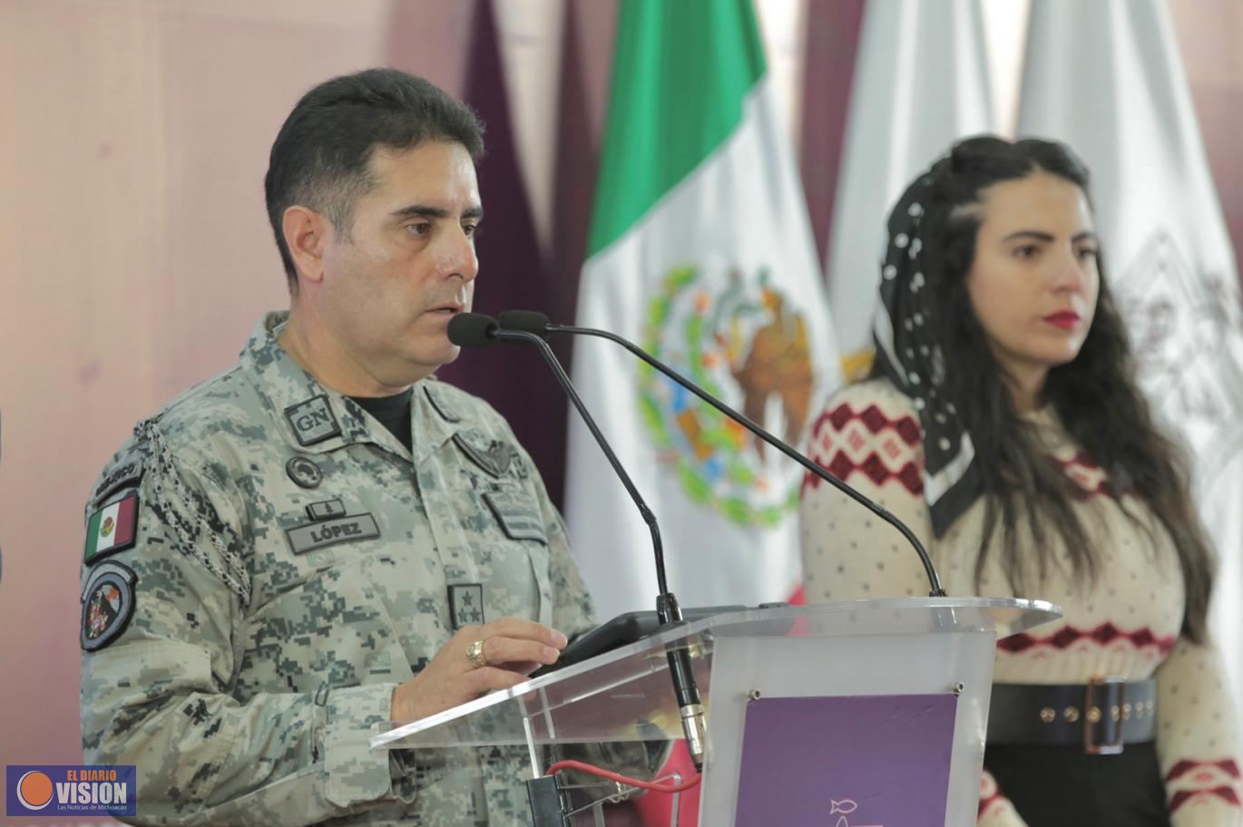 En 2023, Gobierno de Michoacán seguirá reforzando la seguridad con presencia de la GN