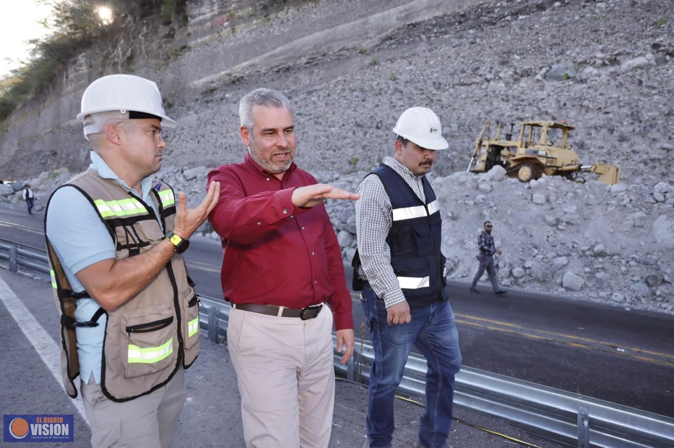 Supervisa Gobernador obra de rehabilitación en la autopista Siglo XXI