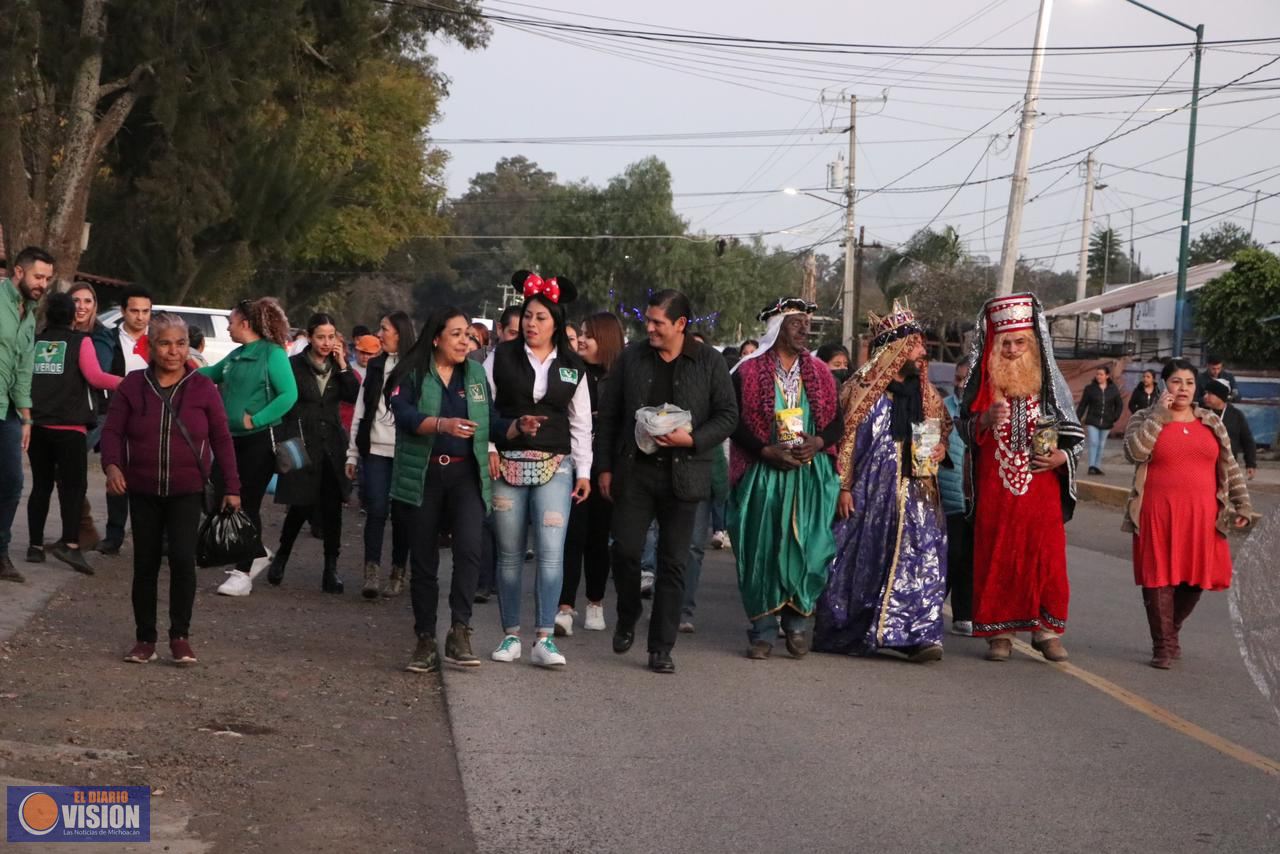 Celebra Partido Verde a niñas y niños en el Día de los Reyes Magos