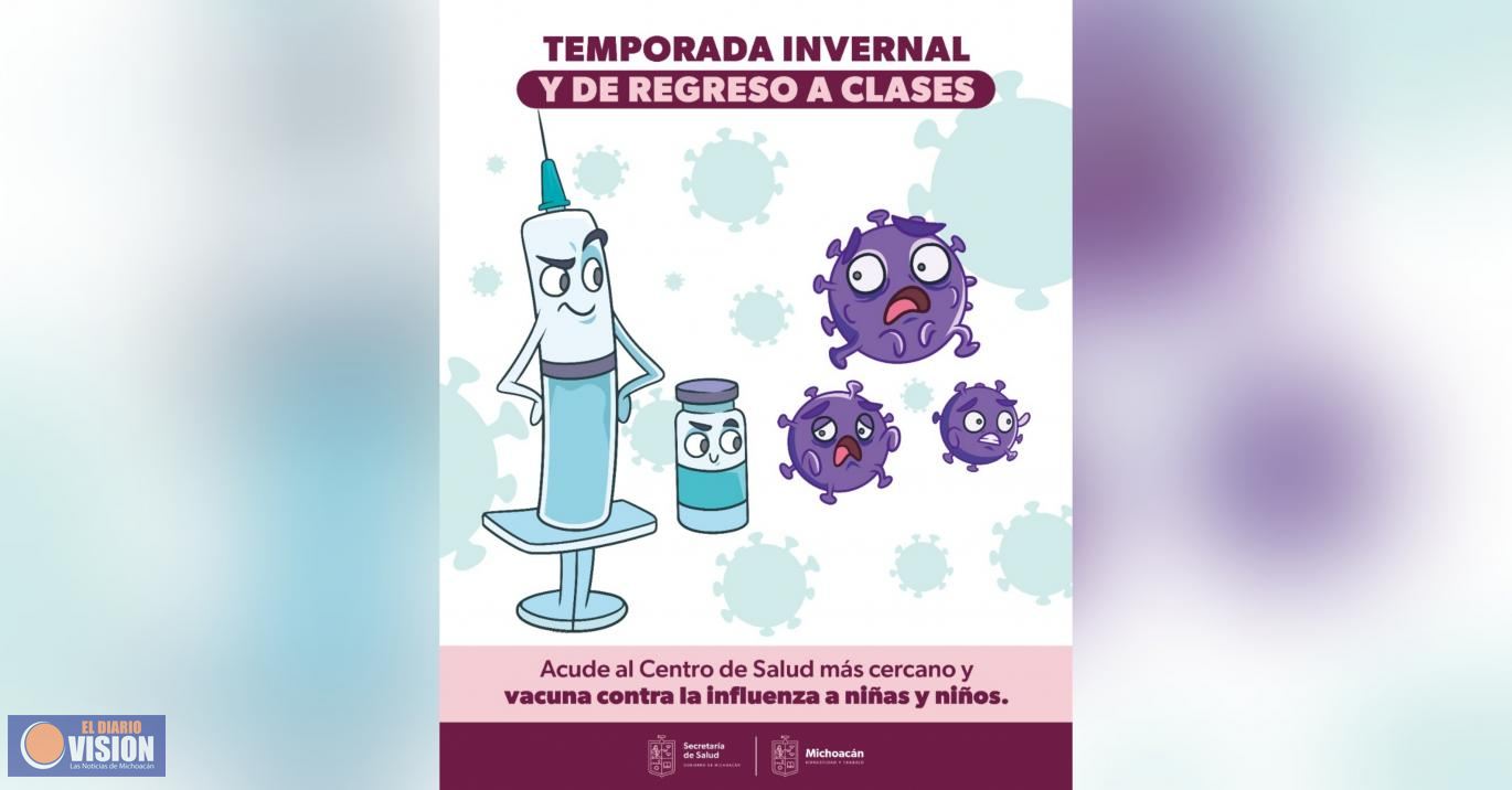 Continúa, en Michoacán, campaña de vacunación contra la influenza