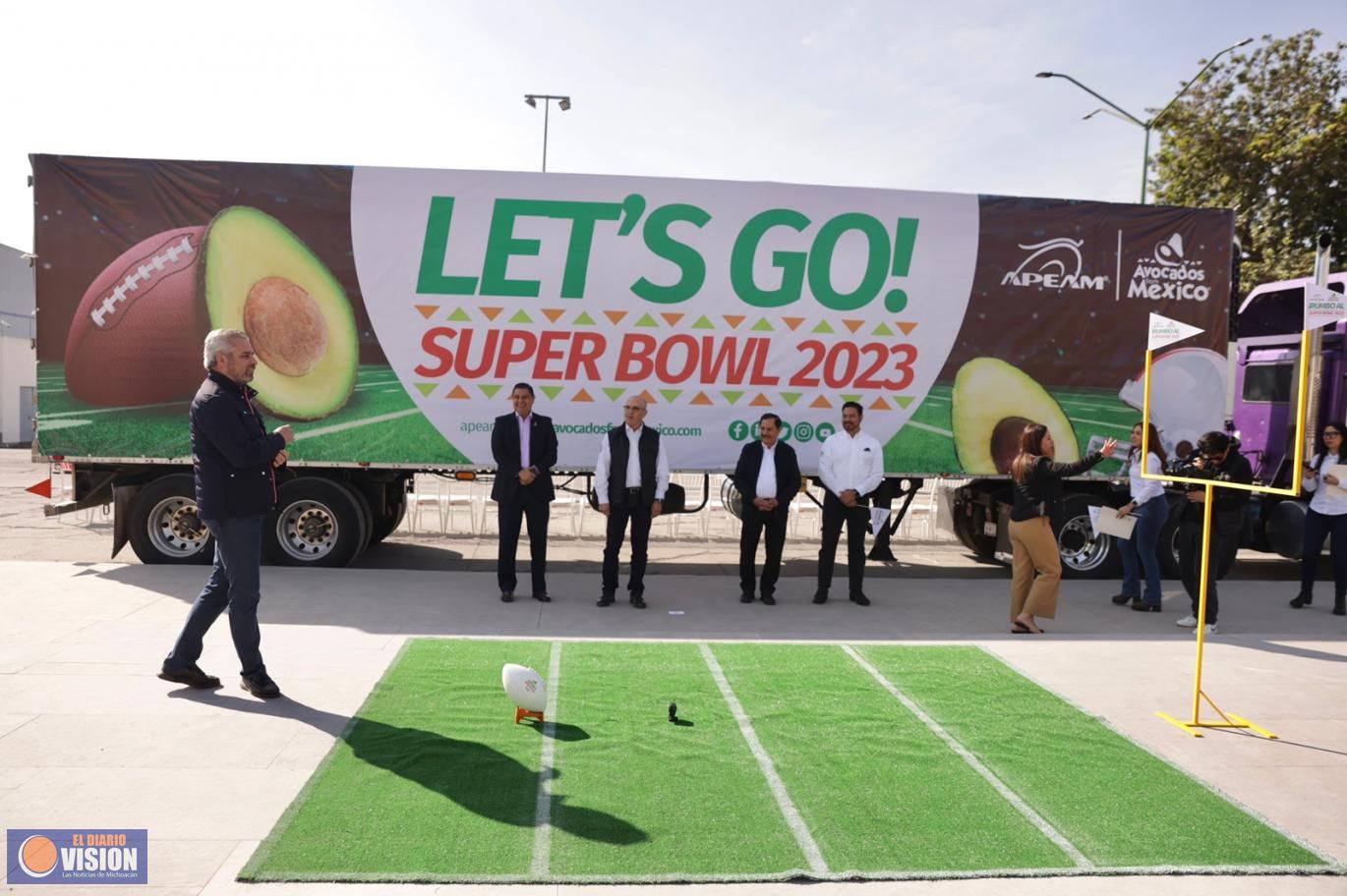 Bedolla y APEAM dan banderazo inicial a exportación de aguacate michoacano para el Super Bowl